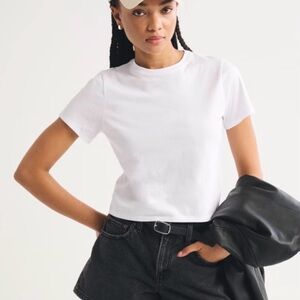 Abercrombie & Fitch White Essentials T-Shirt